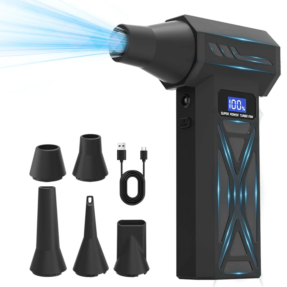 Vantoro Cordless Turbo Air Blower – High-Power Rechargeable Air Duster